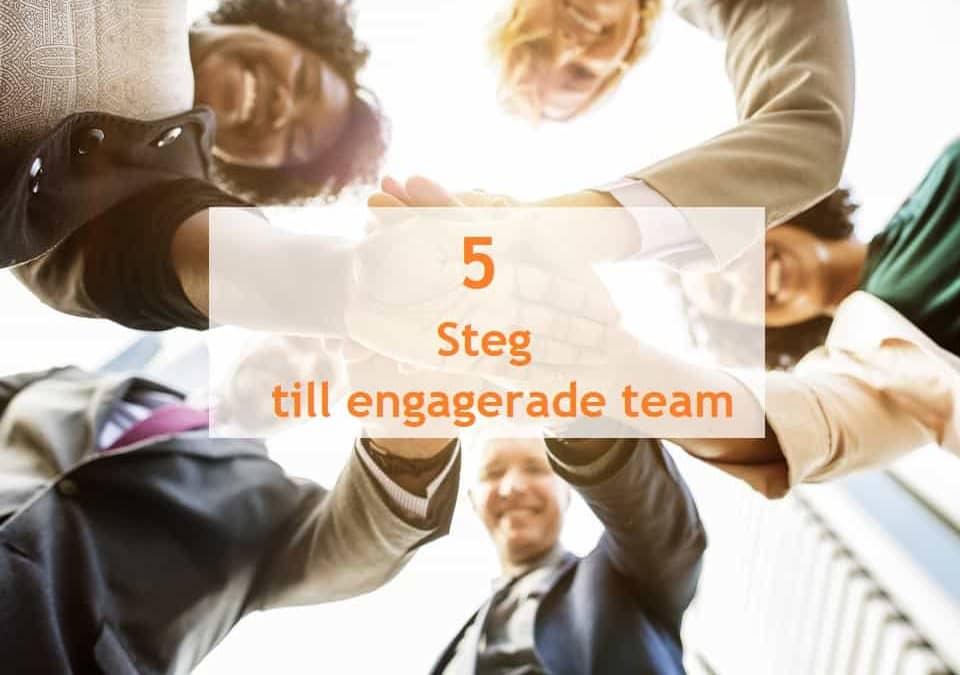 5 Steg till engagerade team