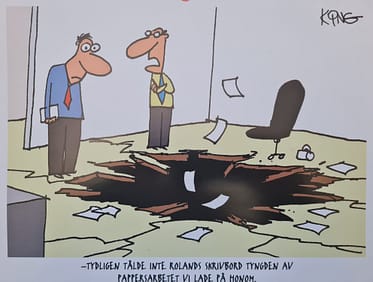 Har du blivit utsatt för eller utsätter du andra för Quite Promotion? 1 Bild från almanackan kontorshumor 2023