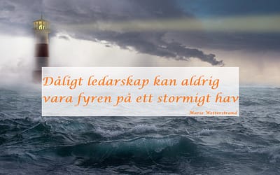 Blogg 1 Dåligt ledarskap kan aldrig vara fyren på ett stormigt hav