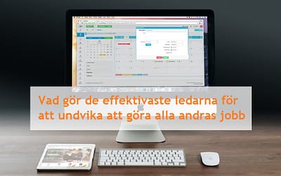 Vad gör de effektivaste ledarna för att undvika att göra alla andras jobb